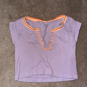 Urban Outfitters purple V neck top, XL